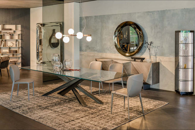 Cattelan Italia Lancer Glass Dining Table