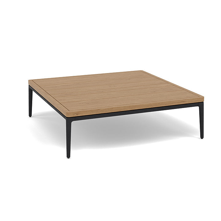 Manutti Zendo Sense Square Coffee Table with 96 cm Width & Depth and 25 cm Height