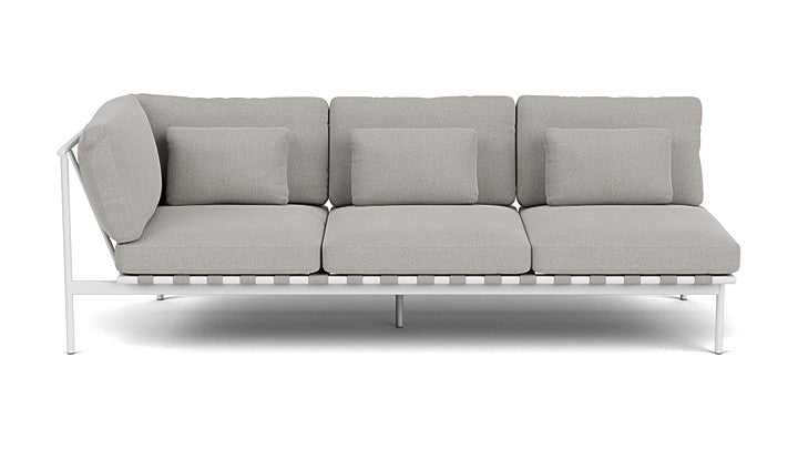 Barlow Tyrie Around Deep Seating Triple Lounge Sofa with Aluminium Left Arm