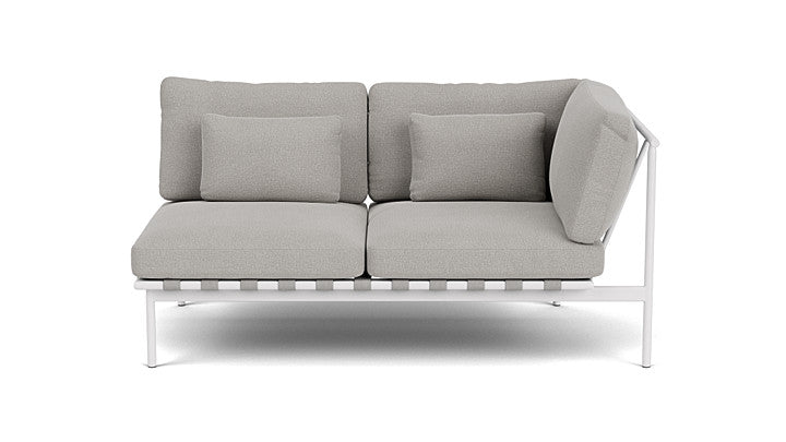 Barlow Tyrie Around Deep Seating Double Lounge Sofa with Aluminium Right Arm