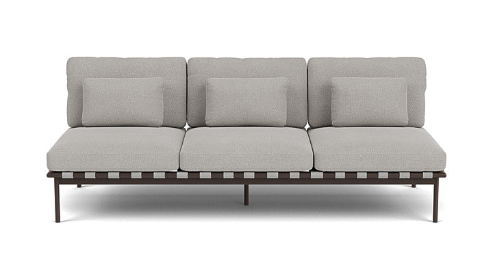 Barlow Tyrie Around Deep Seating Triple Lounge Sofa Without Arms