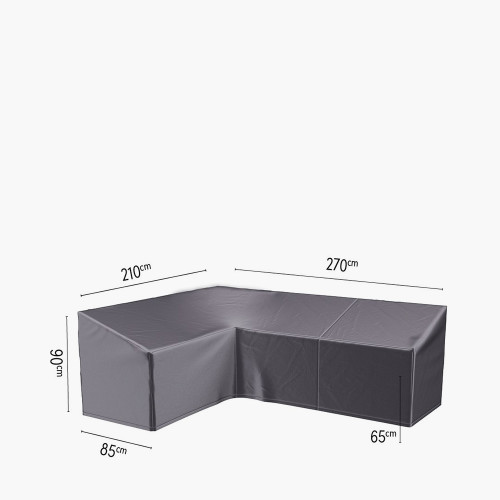 Outdoor L-Shape Seating Set Aerocover Long Right – 270 × 210 × 85/65 × 90 cm