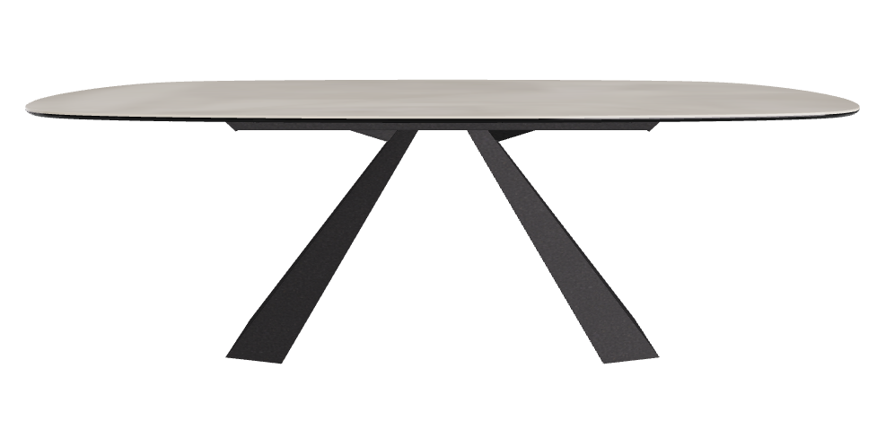 Cattelan Italia Eliot Keramik Biscuit Shaped Dining Table – 220x120x73h