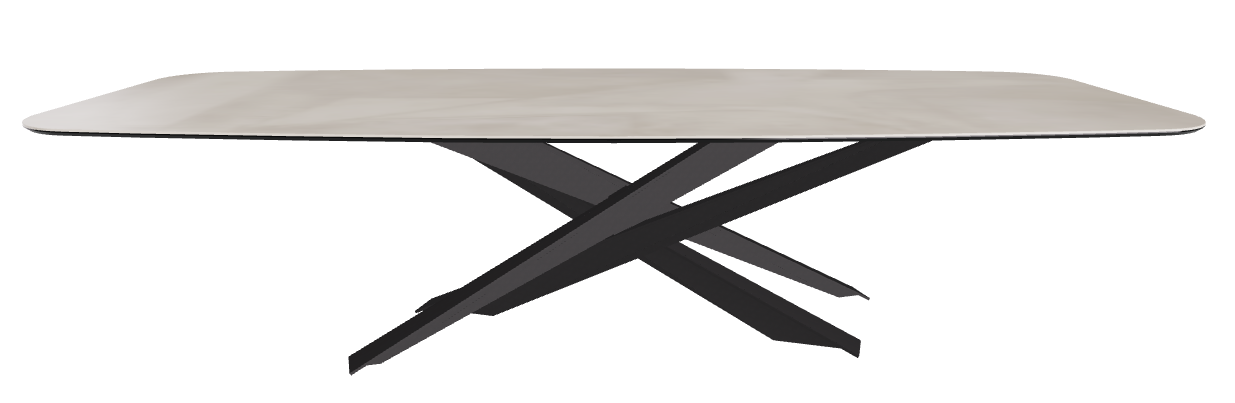 300x120x74.5h Barrel Shaped_Luxor_Black Embossed