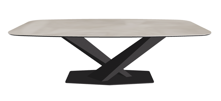 Cattelan Italia Stratos Keramik Barrel-Shaped Dining Table – 240x120x75h