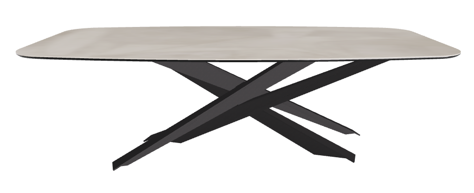 240x120x74.5h Barrel Shaped_Luxor_Black Embossed