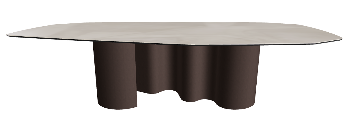 300x130x74h Polygon Shaped_Luxor_Bronze Embossed