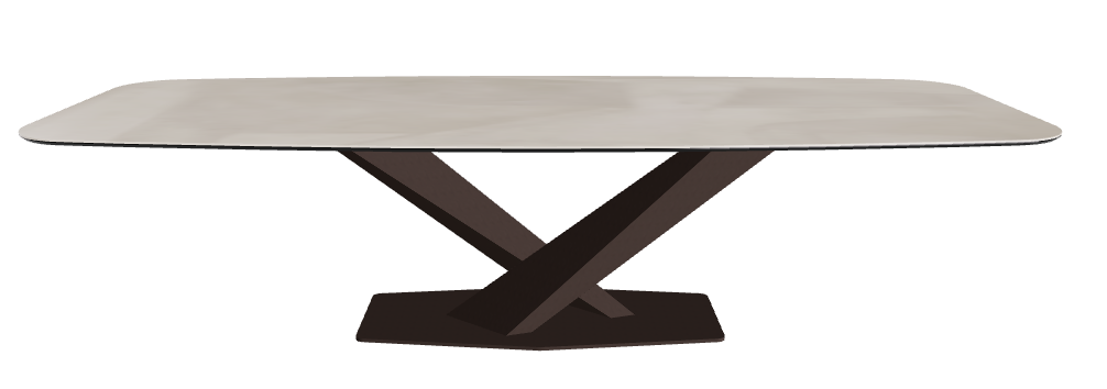 Cattelan Italia Stratos Keramik Barrel-Shaped Dining Table – 300x120x75h