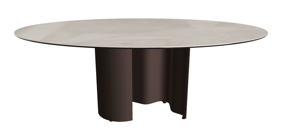 200x120x74h Oval Shaped_Luxor_Bronze Embossed