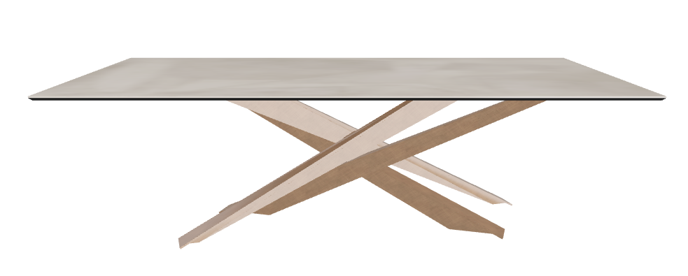 240x120x74.5h Rectangle Shaped_Luxor_Brushed Bronze