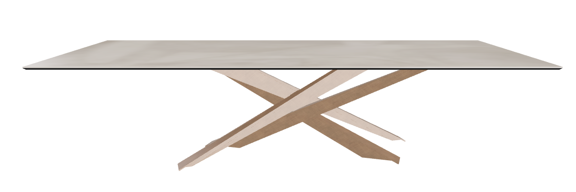 300x120x74.5h Rectangle Shaped_Luxor_Brushed Bronze