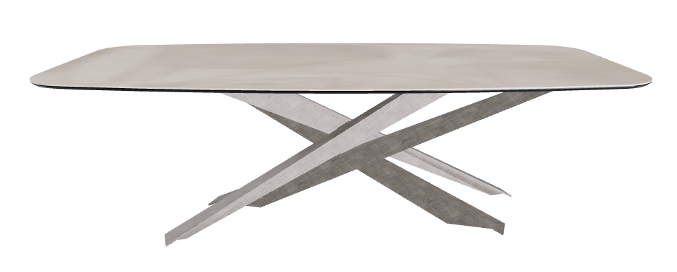 240x120x74.5h Barrel Shaped_Luxor_Brushed Grey