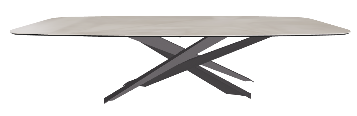 300x120x74.5h Barrel Shaped_Luxor_Graphite Embossed