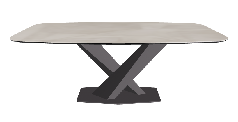 Cattelan Italia Stratos Keramik Barrel Shaped Dining Table – 200x120x75h