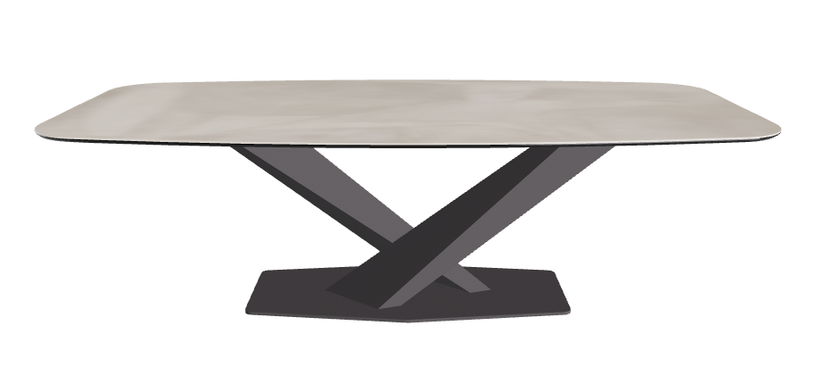 Cattelan Italia Stratos Keramik Barrel-Shaped Dining Table – 240x120x75h