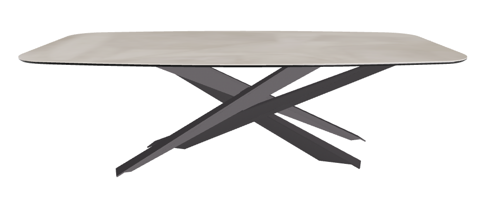 240x120x74.5h Barrel Shaped_Luxor_Graphite Embossed