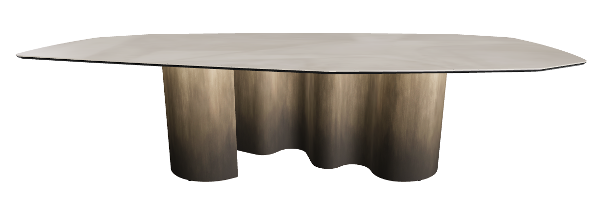 300x130x74h Polygon Shaped_Luxor_Oxy Brass