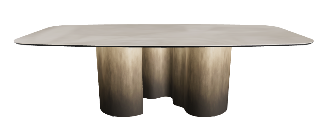 240x120x74h Barrel Shaped_Luxor_Oxy Brass