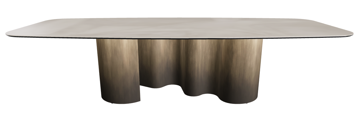 300x120x74h Barrel Shaped_Luxor_Oxy Brass