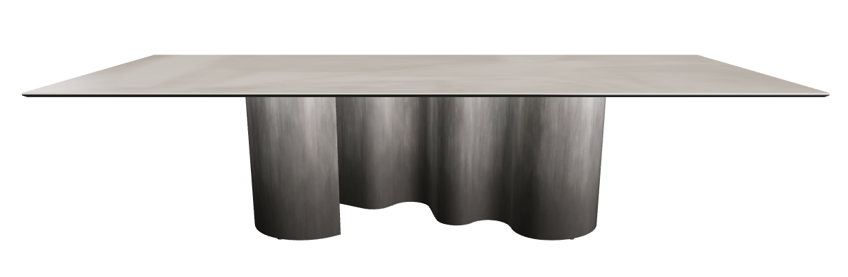 300x120x74h Rectangle Shaped_Luxor_Oxy Grey