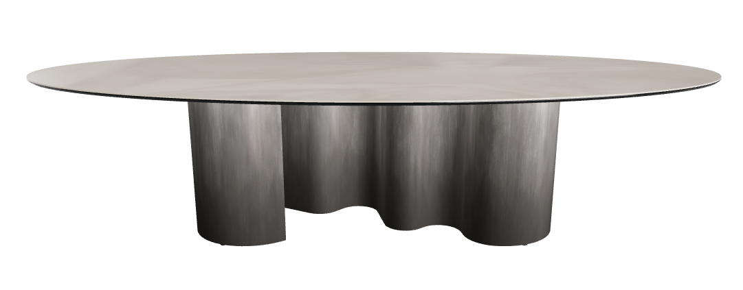 300x150x74h Oval Shaped_Luxor_Oxy Grey