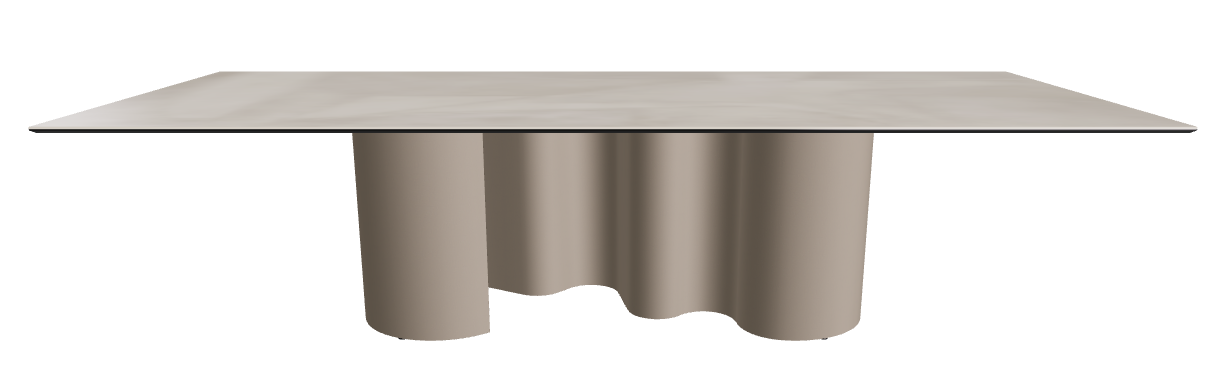 300x120x74h Rectangle Shaped_Luxor_Titanium Embossed