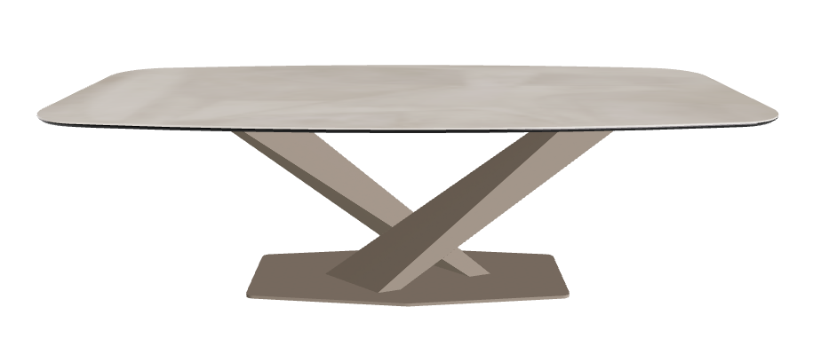Cattelan Italia Stratos Keramik Barrel-Shaped Dining Table – 240x120x75h