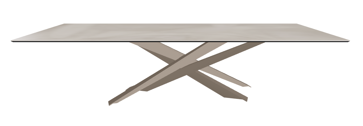 300x120x74.5h Rectangle Shaped_Luxor_Titanium Embossed