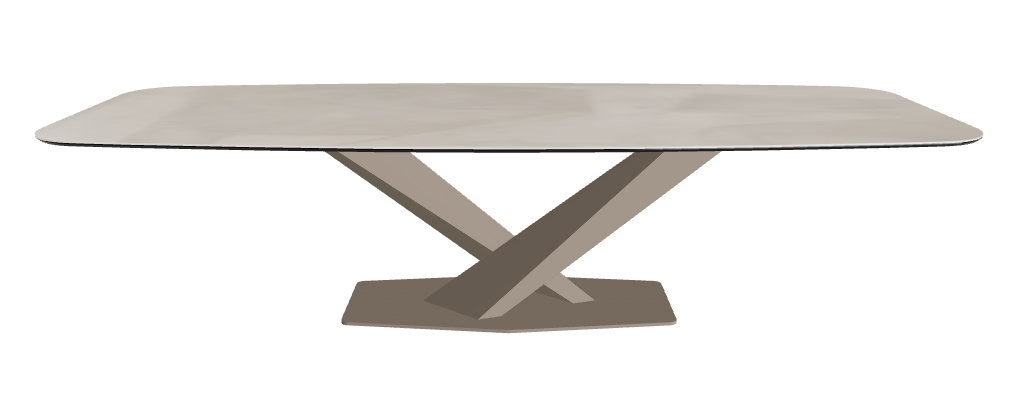 Cattelan Italia Stratos Keramik Barrel-Shaped Dining Table – 300x120x75h