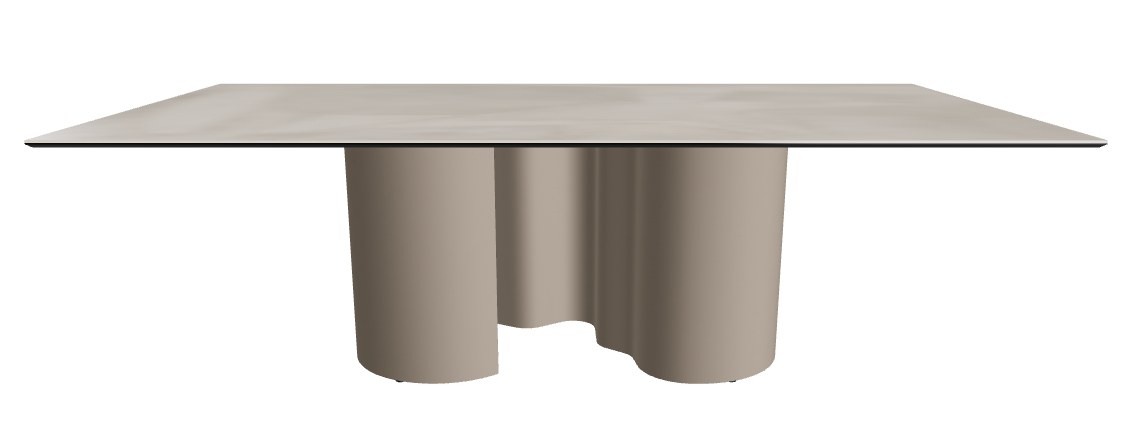 240x120x74h Rectangle Shaped_Luxor_Titanium Embossed