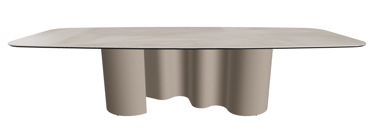 300x120x74h Barrel Shaped_Luxor_Titanium Embossed