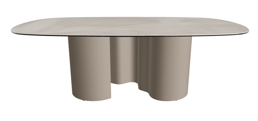 220x120x74h Biscuit Shaped_Luxor_Titanium Embossed