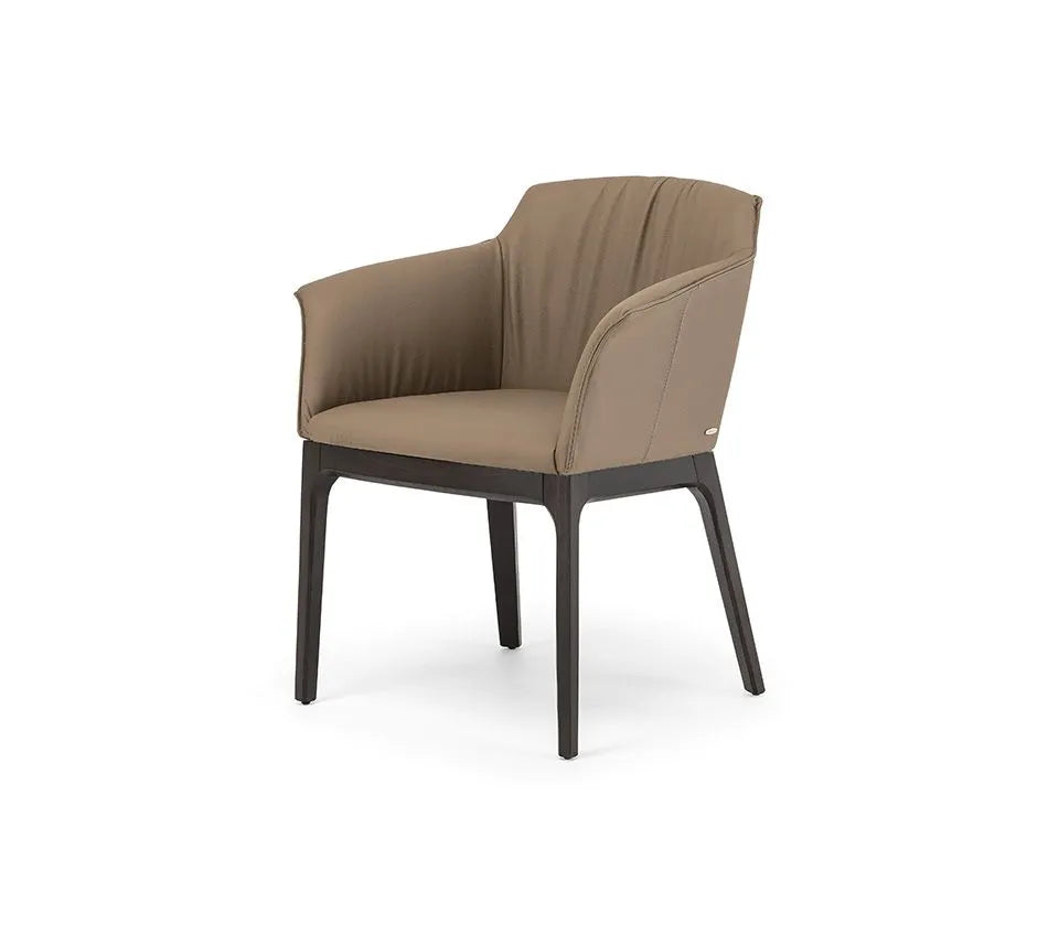 Cattelan Italia Musa Dining Armchair – Fabric, Micro Nubuk & Synthetic Leather