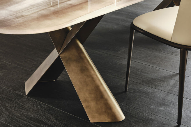 Cattelan Italia Mad Max Crystalart Rectangular & Barrel-Shaped Dining Table