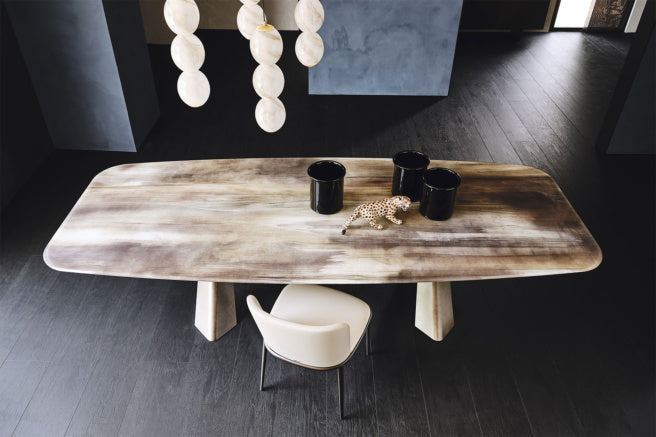 Cattelan Italia Mad Max Crystalart Rectangular & Barrel-Shaped Dining Table