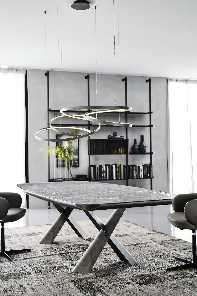 Cattelan Italia Mad Max Keramik Premium Table With Steel Base