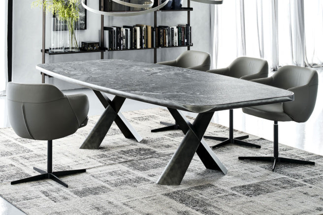 Cattelan Italia Mad Max Keramik Premium Barrel-Shaped Dining Table