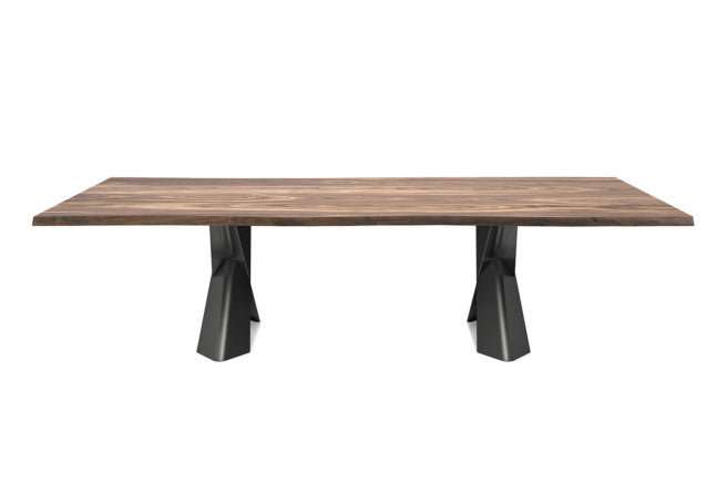 Cattelan Italia Mad Max Wood Live Edged Dining Table