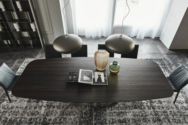 Cattelan Italia Mad Max Wood Barrel-Shaped Dining Table