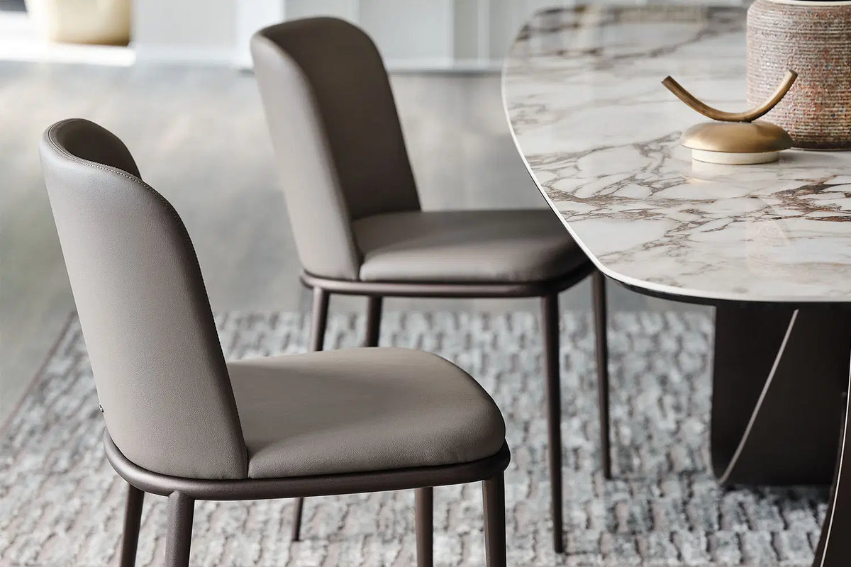 Cattelan Italia Magda ML Dining Chair – Synthetic Leather & Micro Nubuk
