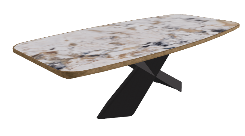 Makalu_Black Embossed_Brushed Bronze