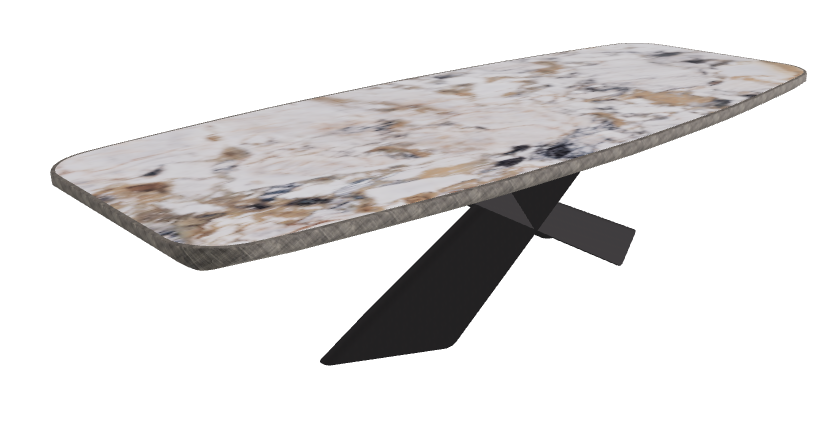 Makalu_Black Embossed_Brushed Grey