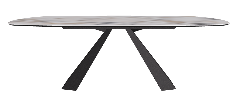 Cattelan Italia Eliot Keramik Biscuit Shaped Dining Table – 220x120x73h
