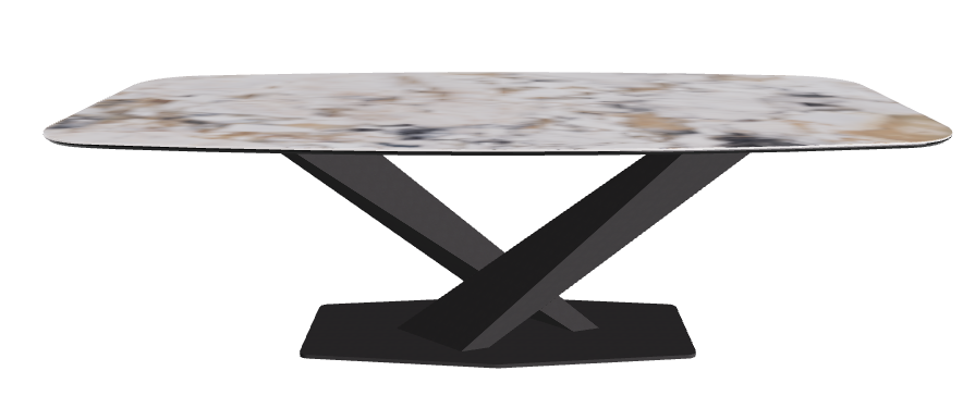 Cattelan Italia Stratos Keramik Barrel-Shaped Dining Table – 240x120x75h