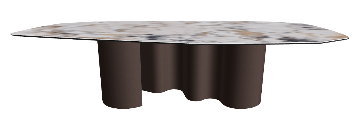 300x130x74h Polygon Shaped_Makalu_Bronze Embossed