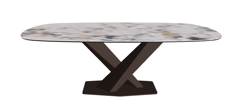 Cattelan Italia Stratos Keramik Biscuit Shaped Dining Table – 200x120x75h