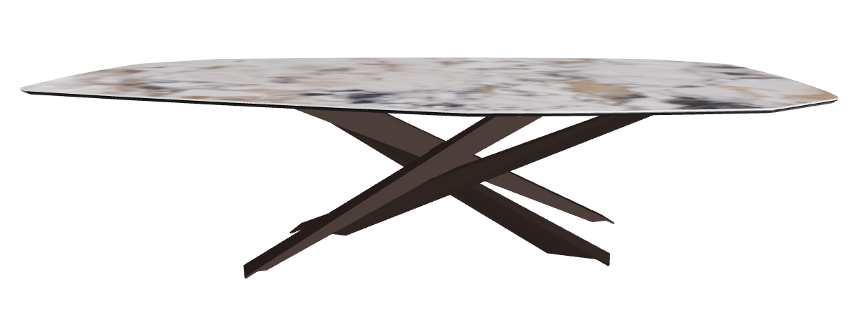 300x130x74.5h Polygon Shaped_Makalu_Bronze Embossed