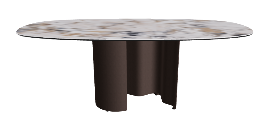 200x100x74h Bisuit Shaped_Makalu_Bronze Embossed