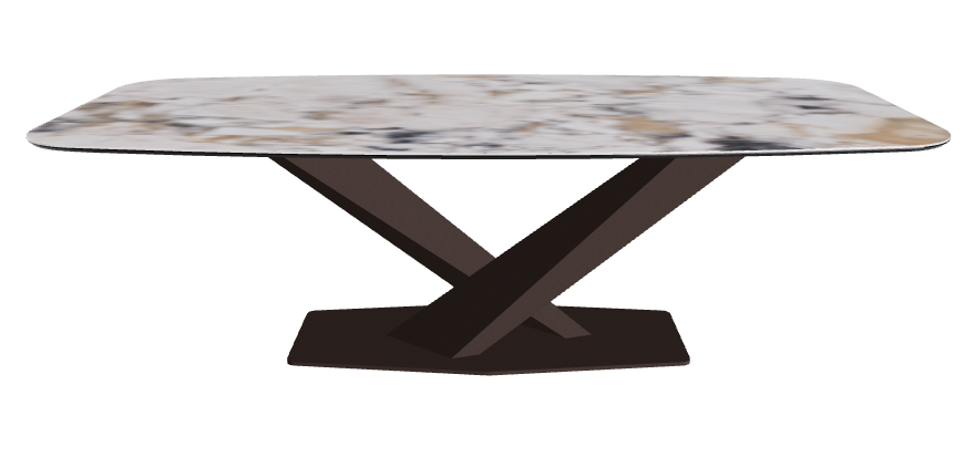 Cattelan Italia Stratos Keramik Barrel-Shaped Dining Table – 240x120x75h