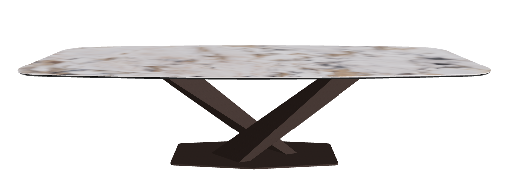 Cattelan Italia Stratos Keramik Barrel-Shaped Dining Table – 300x120x75h